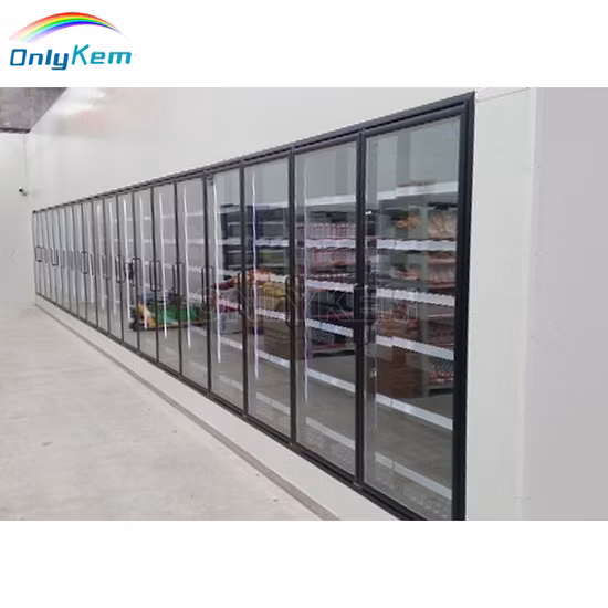 Caminhe no refrigerador/freezer com porta de vidro para caverna de cerveja